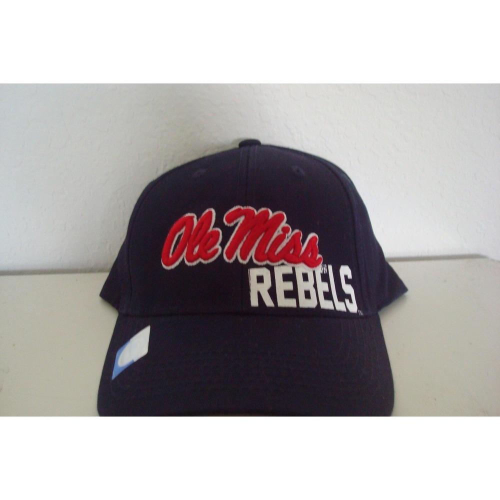 OLE‎ MISS REBELS    STRAPBACK  DEADSTOCK HAT CAP VINTAGE D1